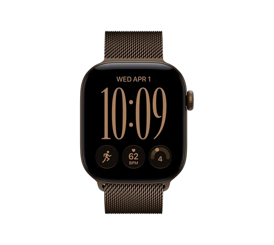 Apple Watch Series 12 42mm Milanese Loop / Dark Bronze — imaginea 2