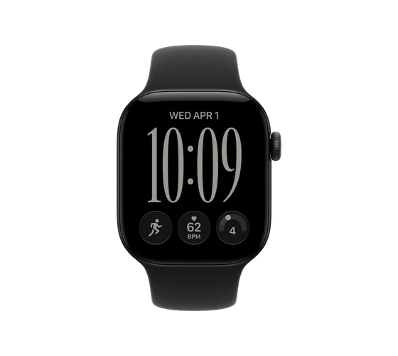 Apple Watch Series 12 42mm Sport Band / Black — imaginea 2