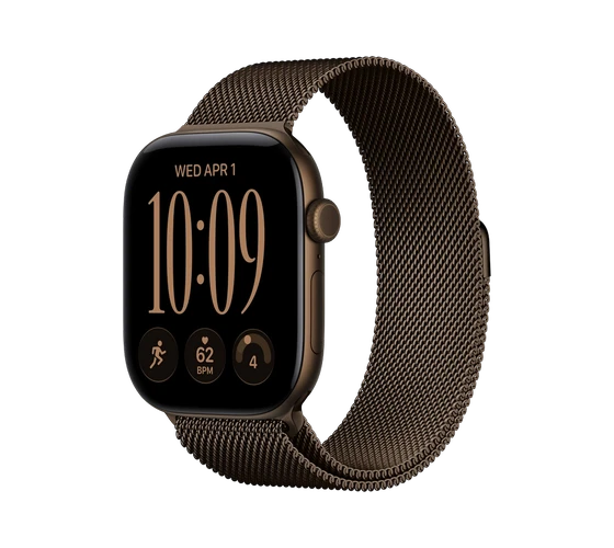 Apple Watch Series 12 46mm Milanese Loop / Dark Bronze