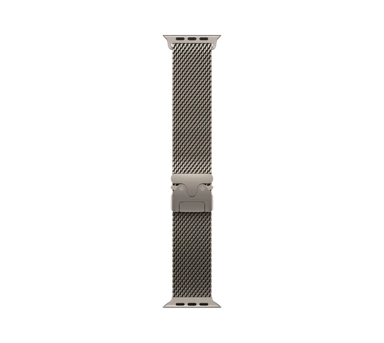 Apple Watch Ultra 4 49mm Milanese Loop / Natural Titanium — imaginea 3