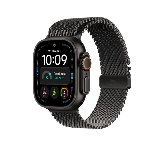 Apple Watch Ultra 4 49mm Milanese Loop / Black Titanium