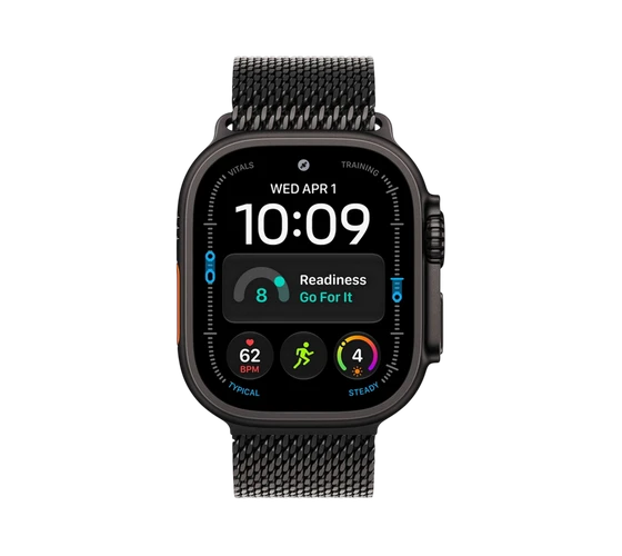 Apple Watch Ultra 4 49mm Milanese Loop / Black Titanium — imaginea 2