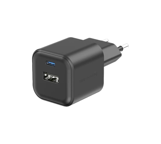 Swissten 12W Smart IC 1x USB-C + 1x USB-A /Black — imaginea 2
