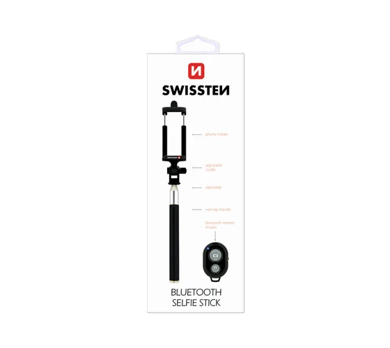 Swissten Selfie stick Bluetooth /Black