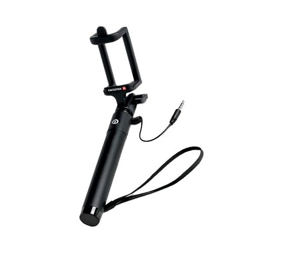 Swissten Selfie stick Jack 3.5 /Black — imaginea 2