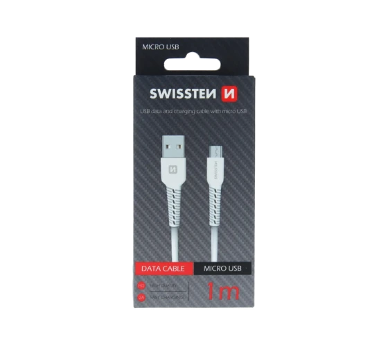 Swissten USB/MICRO-USB 1M /White — фото 2